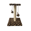Arranhador Duplo para Gatos com Poste de Sisal e Brinquedos