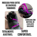 Coleira Peitoral Com Guia Gato Pet Shop Ajustavel E Guia