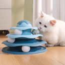 Brinquedo Interativo para Gatos - Torre com Bolinhas 4 Andares