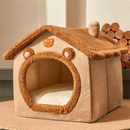 Cama Removível Lavável Quente e Peludo para Cachorro e Gato