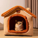 Cama Removível Lavável Quente e Peludo para Cachorro e Gato