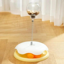 Brinquedo Interativo 2 em 1 para Gatos – Dispenser de Petiscos com Ventosa
