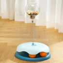 Brinquedo Interativo 2 em 1 para Gatos – Dispenser de Petiscos com Ventosa