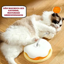 Brinquedo Interativo 2 em 1 para Gatos – Dispenser de Petiscos com Ventosa