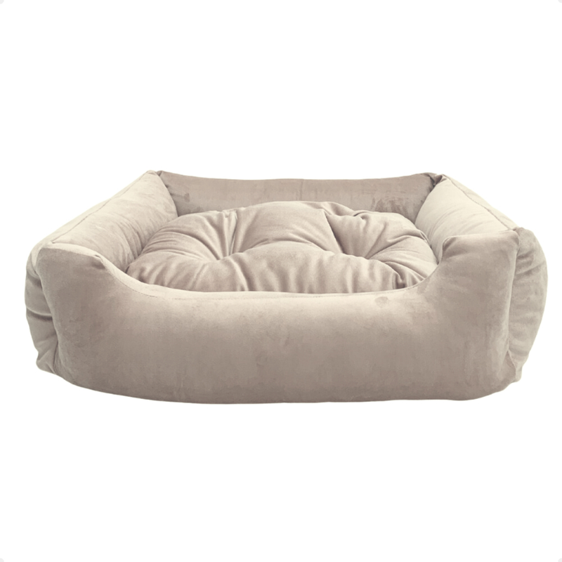 Cama para Gatos Suede Premium com Enchimento Siliconado e Zíper Removível