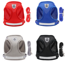 Coleira Peitoral Com Guia para Cães E Gatos Colete Respirável Regulável Super Confortável