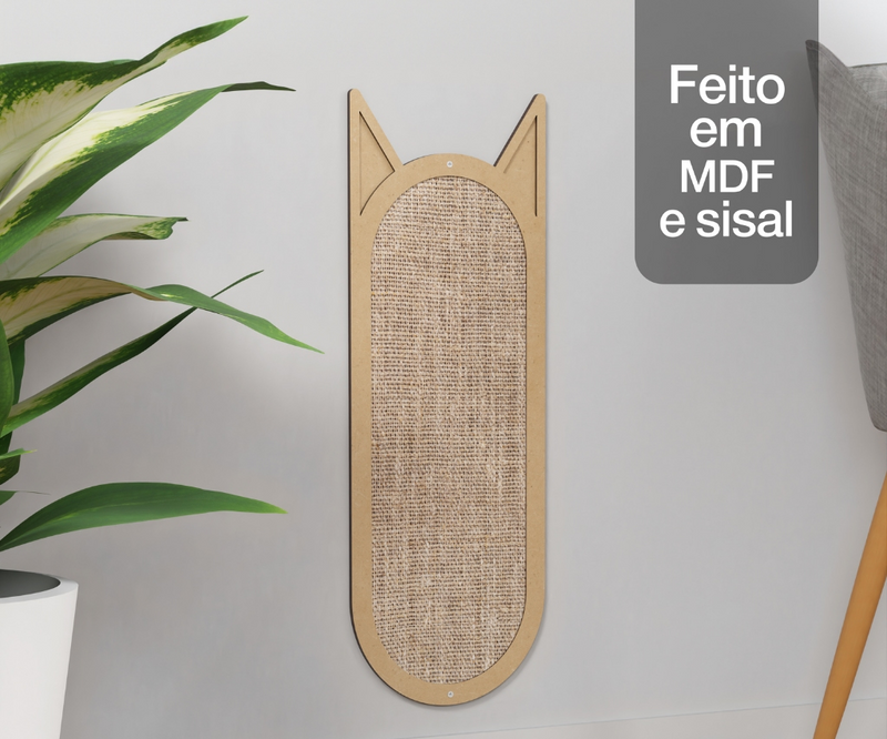 Arranhador Para Gato Parede Sisal 50x20 Grande Brinquedo Pet Ricapet