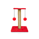 Arranhador Duplo para Gatos com Poste de Sisal e Brinquedos