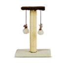 Arranhador Duplo para Gatos com Poste de Sisal e Brinquedos