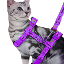 Coleira Peitoral com Guia para Gatos