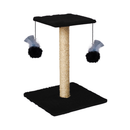 Arranhador Duplo para Gatos com Poste de Sisal e Brinquedos