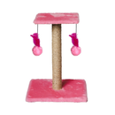 Arranhador Duplo para Gatos com Poste de Sisal e Brinquedos