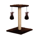 Arranhador Duplo para Gatos com Poste de Sisal e Brinquedos