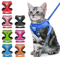 Coleira Peitoral com Guia para Gatos – Malha Flexível e Ajustável