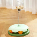 Brinquedo Interativo 2 em 1 para Gatos – Dispenser de Petiscos com Ventosa